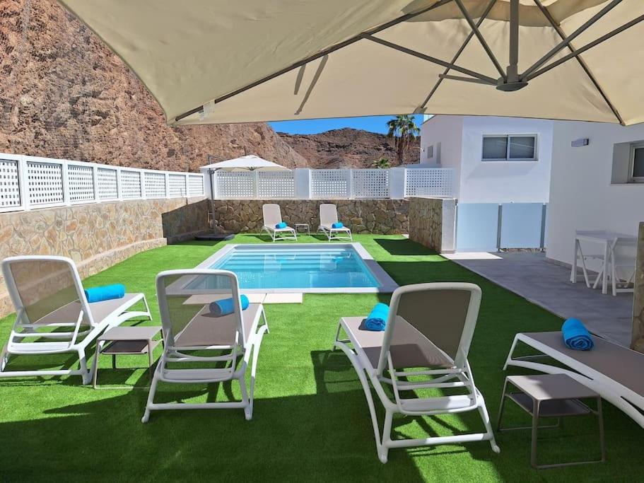 Malibu Mogan Secret Pool Villa - Piscina Privada Y Climatizada - Exclusive Heated Pool La Playa de Tauro 외부 사진