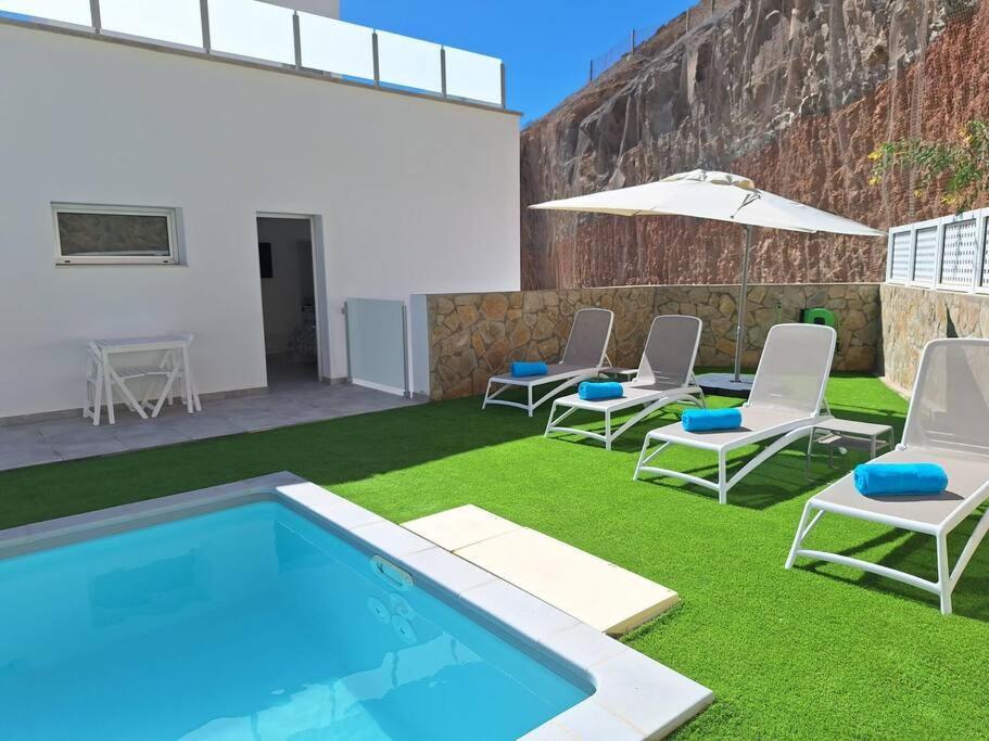 Malibu Mogan Secret Pool Villa - Piscina Privada Y Climatizada - Exclusive Heated Pool La Playa de Tauro 외부 사진