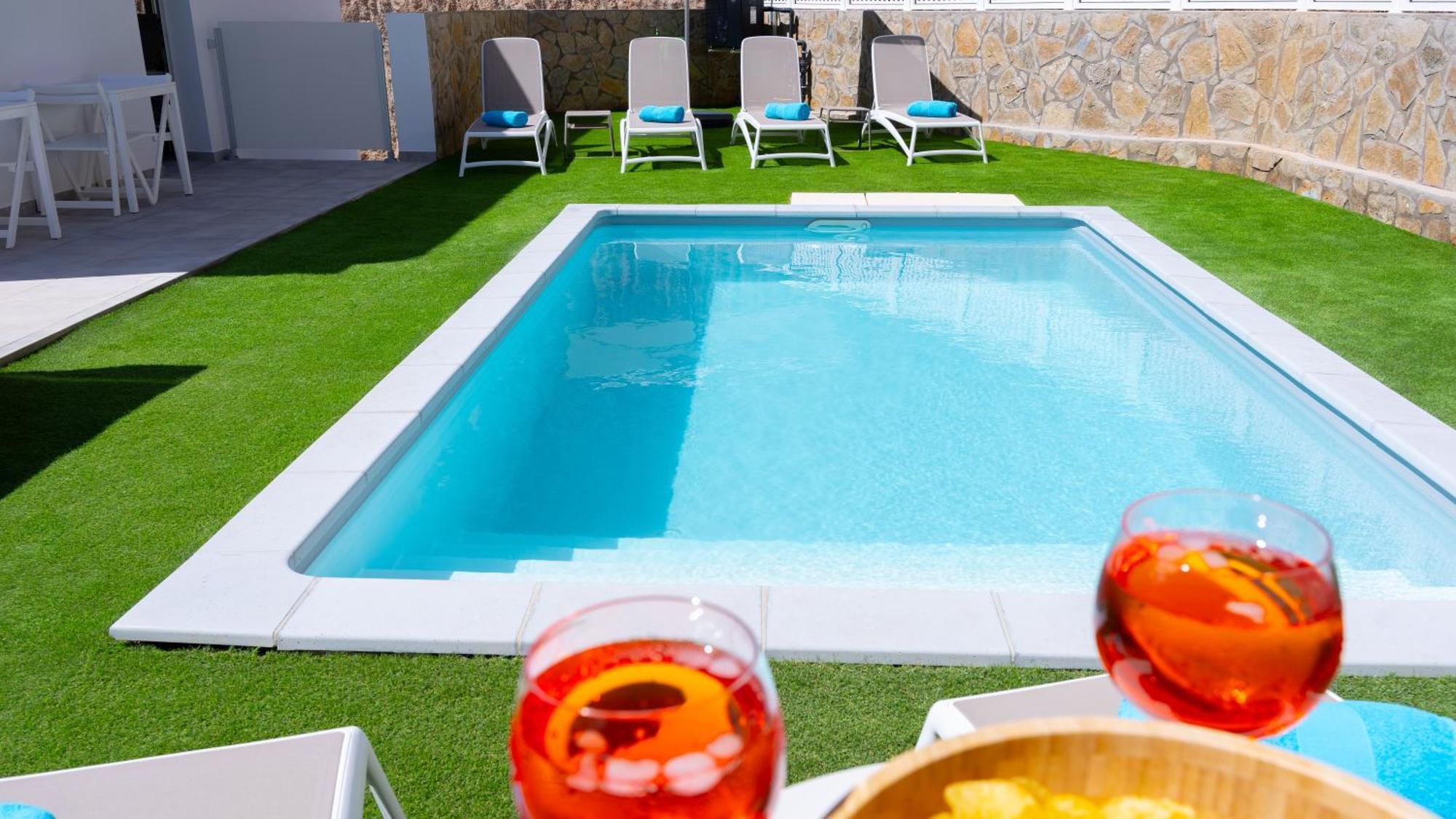 Malibu Mogan Secret Pool Villa - Piscina Privada Y Climatizada - Exclusive Heated Pool La Playa de Tauro 외부 사진